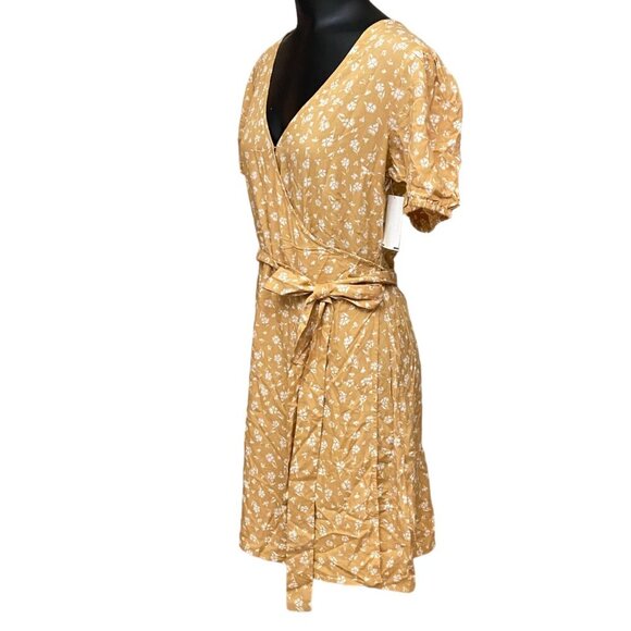 NEW Billabong Hot Tropics Mini Floral Print Wrap Dress Size XXL - Picture 4 of 10